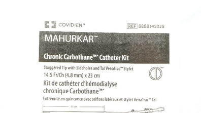 Covidien 8888145028 Mahurkar Chronic Carbothane Cath. Kit 14.5Fr/Ch x 23cm